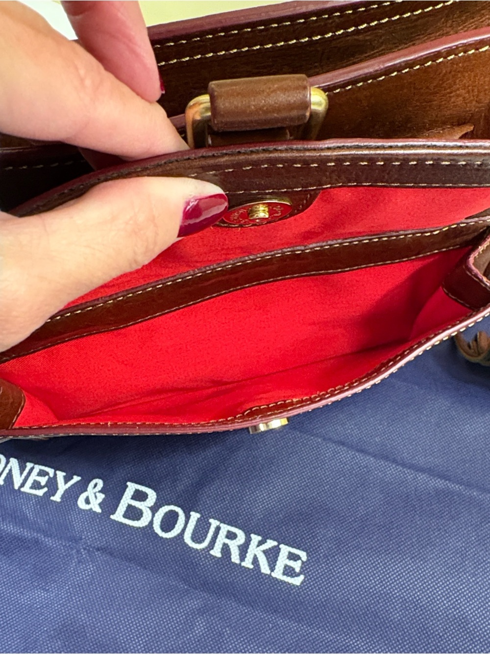 Dooney & Bourke | Florentine Medium Pocket Satchel - Picture 13 of 14